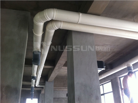 餐廳新風(fēng)系統(tǒng)|超薄型全熱交換器|VAM500GMVE同款安裝施工中