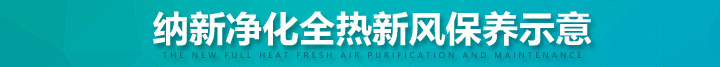 納新能量回收新風機保養示意