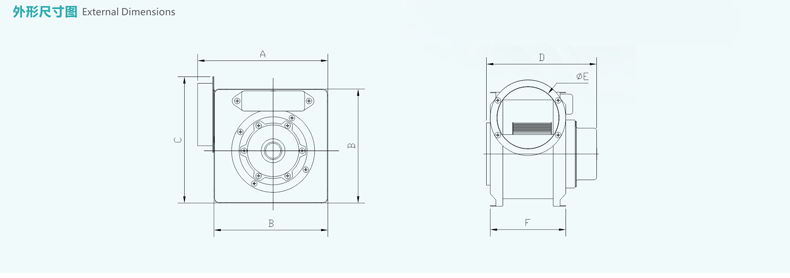 FV-10CG1C分體式管道換氣扇尺寸圖