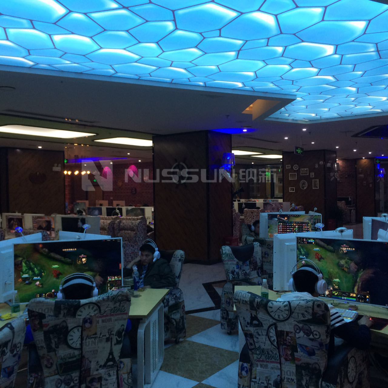 藏龍閣網咖新風系統|靜音排風機|網吧新風系統安裝完畢