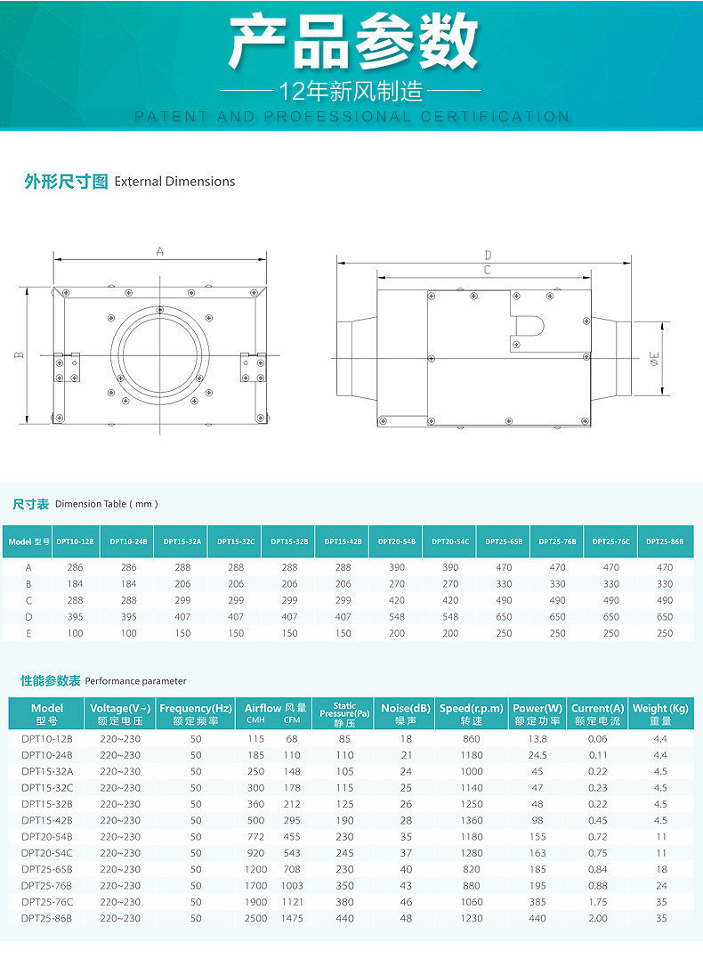 靜音風(fēng)機型號