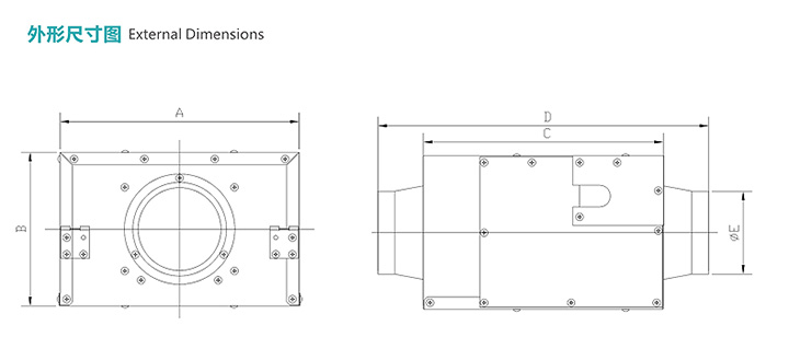 納新靜音送風機外形尺寸