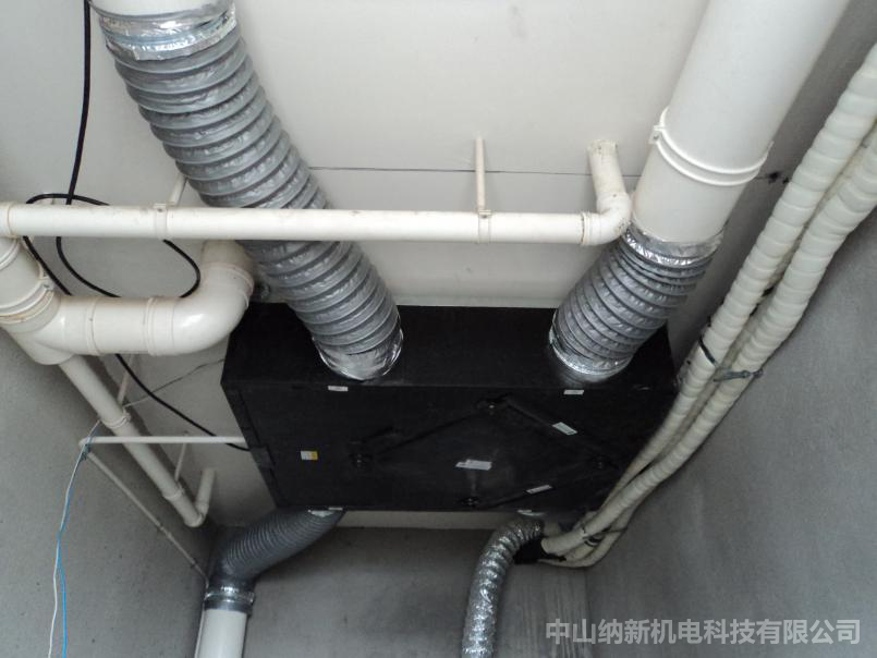 納新靜音送風機現場安裝圖